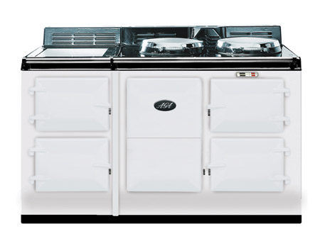 4 Oven AGA Night Storage Cast Iron Range Cooker - White