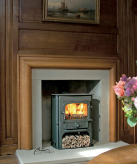 Clearview Solution 500 in fireplace
